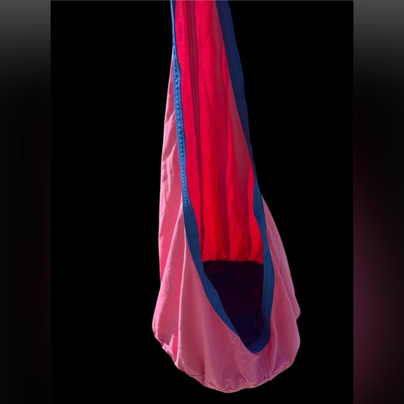 Pink and Blue Hanging Pod Swing Chair - Picture 2 of 6